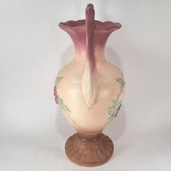 Vtg Hull Art Vase Double Handle Ceramic Wildflower Pastel Matte 40s - Picture 2 of 16